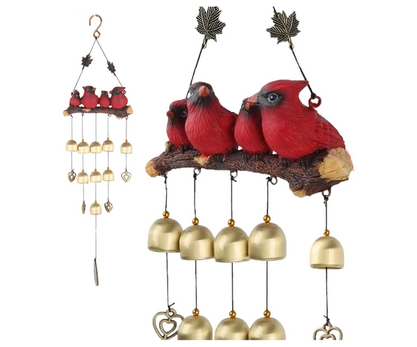 Cardinal Family Wind Chime