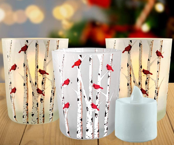 Cardinal Votive Holder