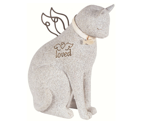 Carson Faithful Angel Cat Figurine