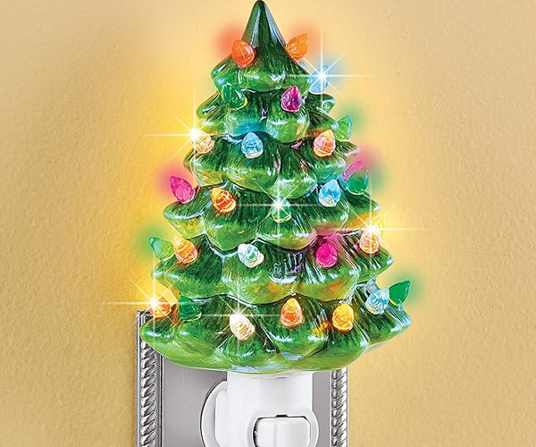Ceramic Christmas Tree Night Light