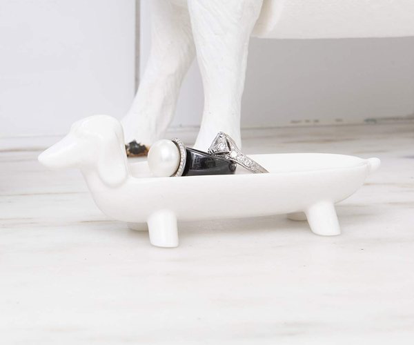 Ceramic Dog Ring Dish