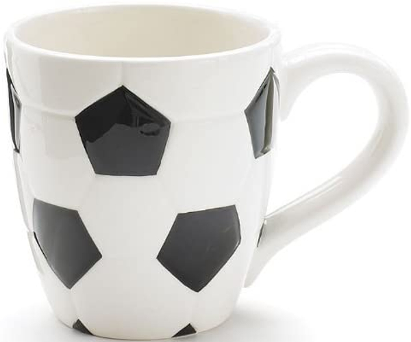 Ceramic Soccer Ball Coffee Mug
