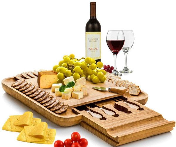Cheese Board and Knife Set for Two