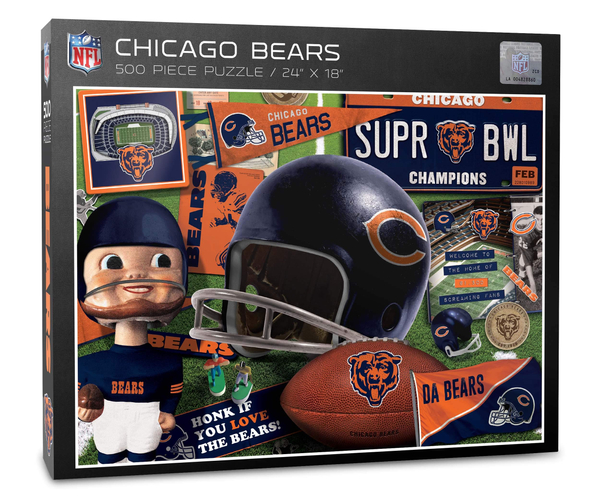 Chicago Bears Retro Puzzle