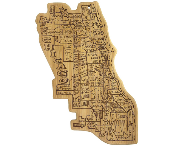 Chicago Neighborhood Cutting Board
