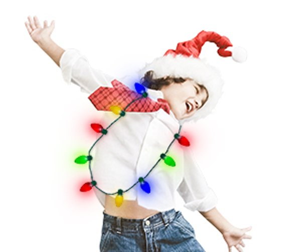 Christmas Light Necklace