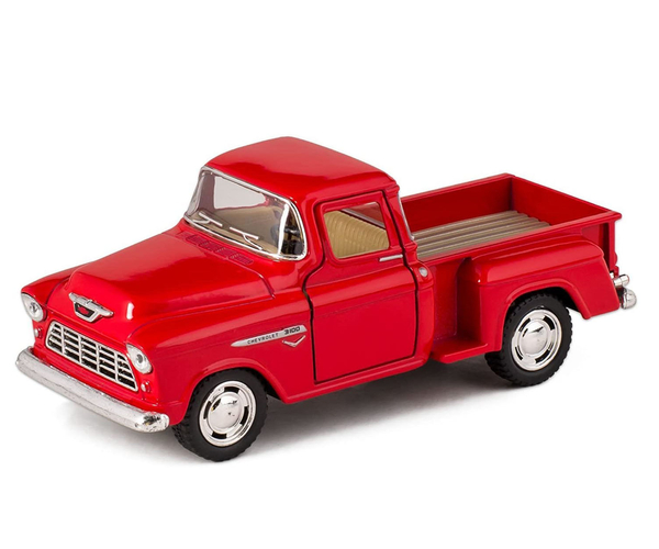 Classic Red 1955 Chevy Stepside Pick Up Truck
