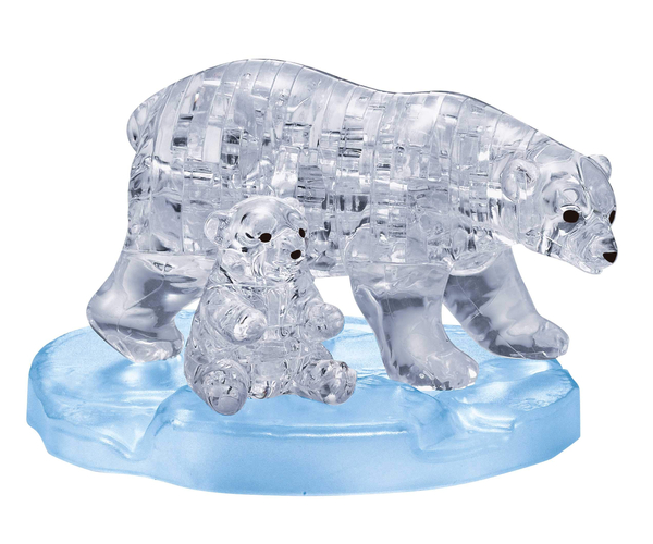 Clear Bear and Bear Cub 3D Puzzle