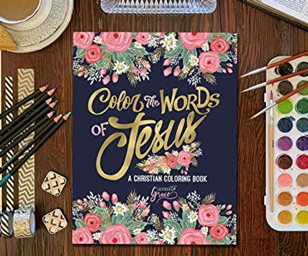 Color the Words of Jesus Coloring Book for Teens