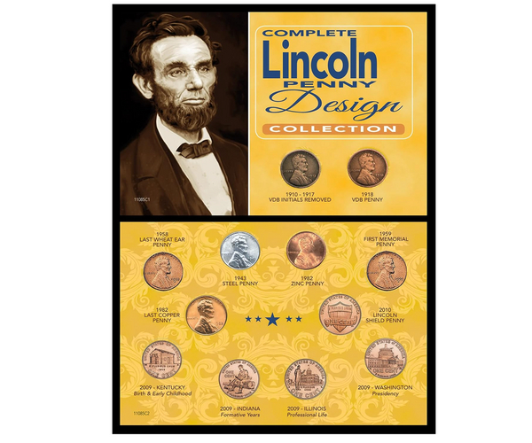 Complete Lincoln Penny Design Collection