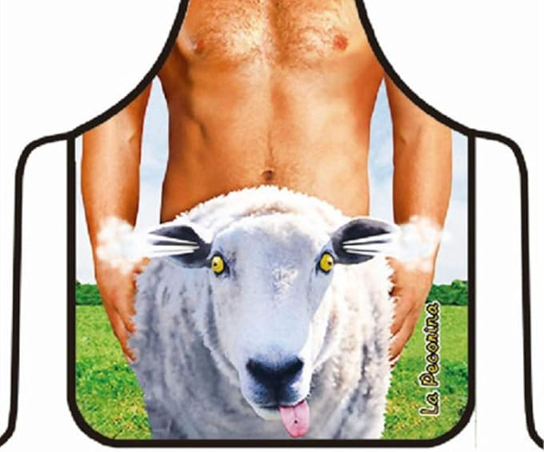 Cooking with Lamb Inappropriate Apron