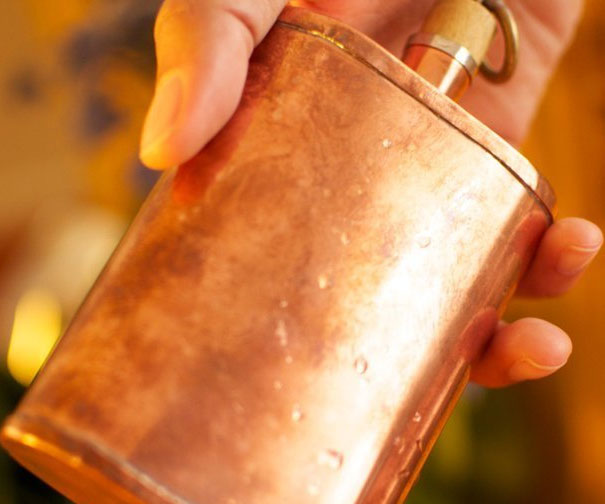 Homemade Copper Flask