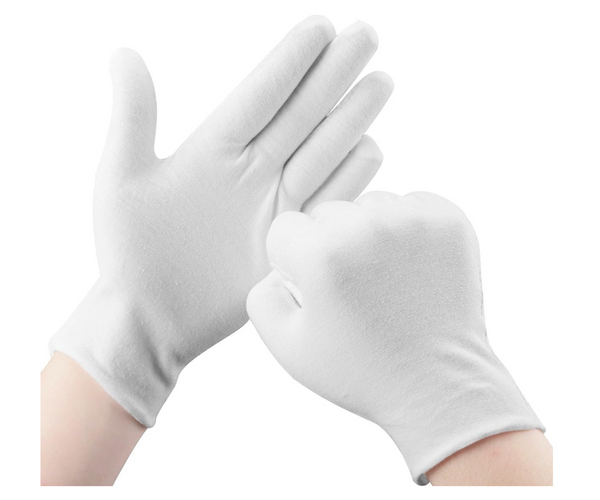 Cotton Gloves for Safe Coin Handling