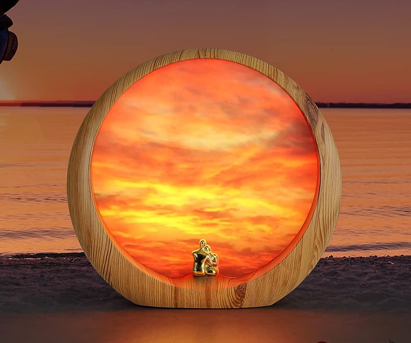 Couple at Sunset Lamp