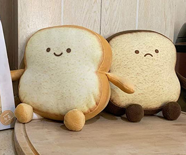 Cozy Toast Funny Throw Pillow