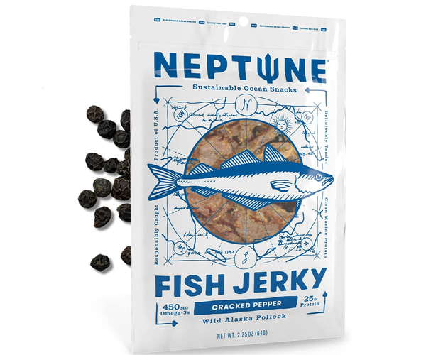 Cracked Pepper Alaskan Cod Jerky