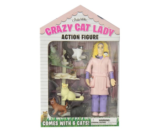 Crazy Cat Lady Action Figure