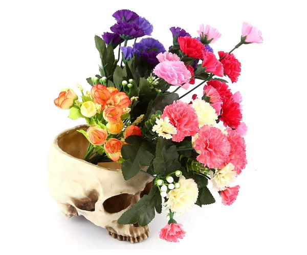 Creepy Skull Planter