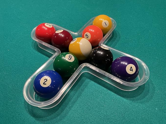 Cross Billiard Ball Rack & Challenge Game
