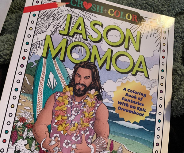 Crush and Color: Jason Momoa Adult Coloring Book