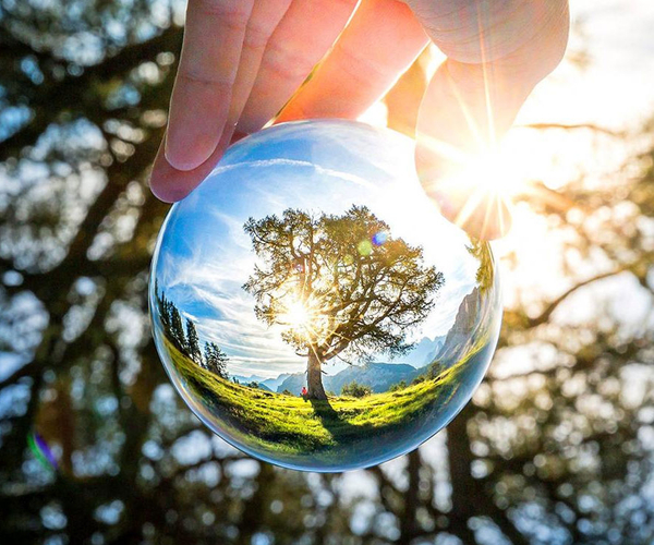 Crystal Clear Lens Ball