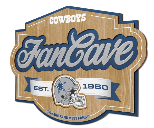 Dallas Cowboys Fan Cave Sign