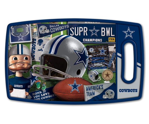 Dallas Cowboys Retro Image Cutting Board