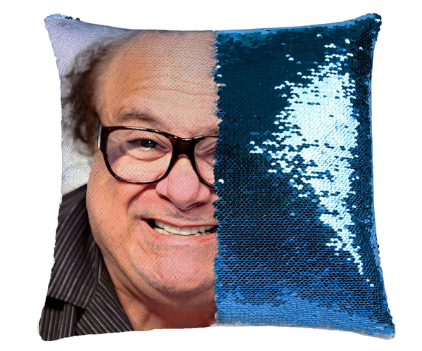 Danny DeVito Sequin Pillow