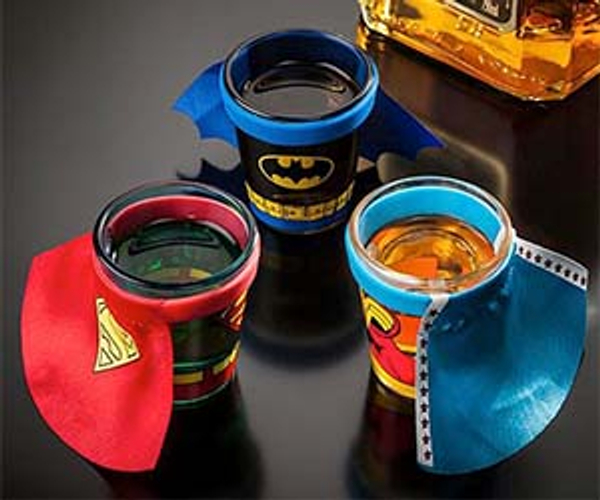 DC Superheroes Characters Shot Glasses