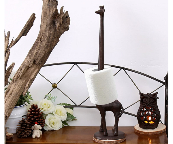 Decorative Giraffe Toilet Paper Holder