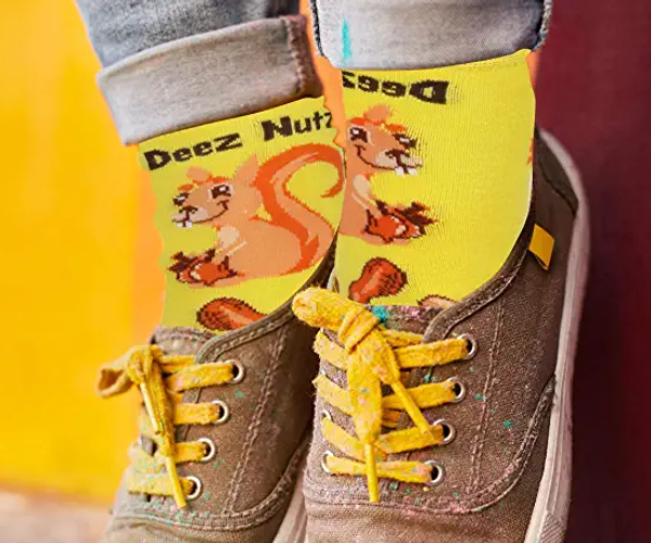 Deez Nuts Funny Socks