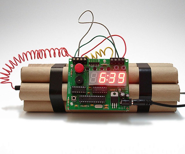 Defusable Bomb Alarm Clock