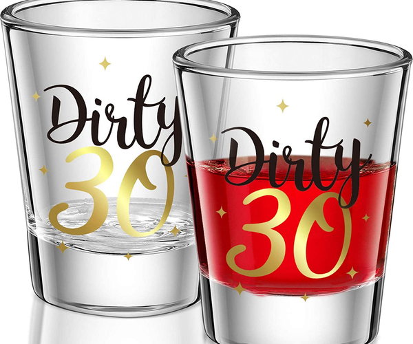 Dirty 30 Shot Glasses