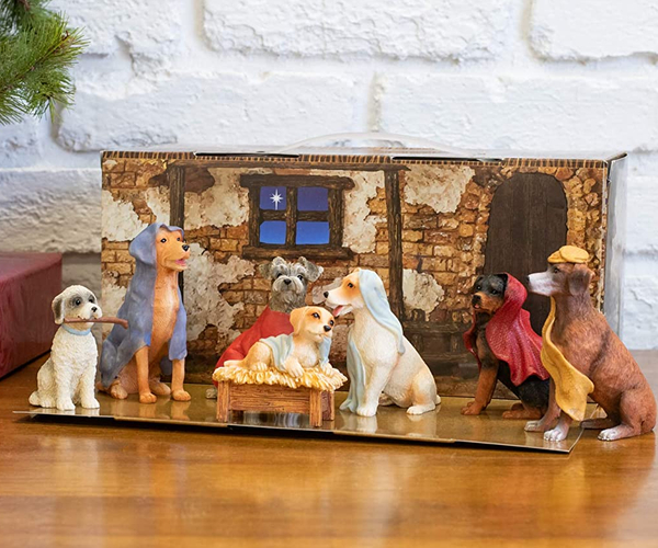 Dog Nativity Scene