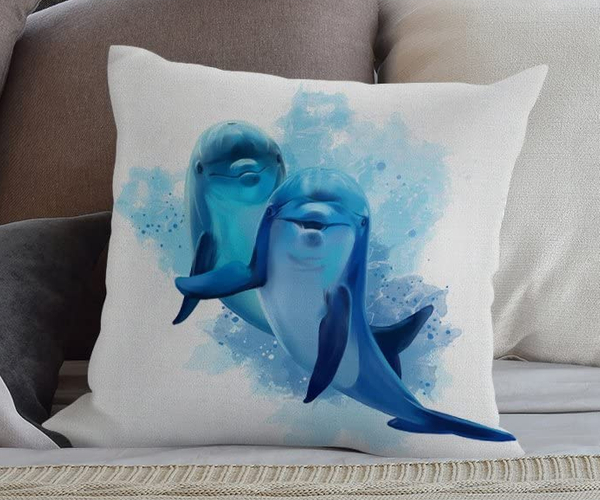 Dolphin Throw Pillow