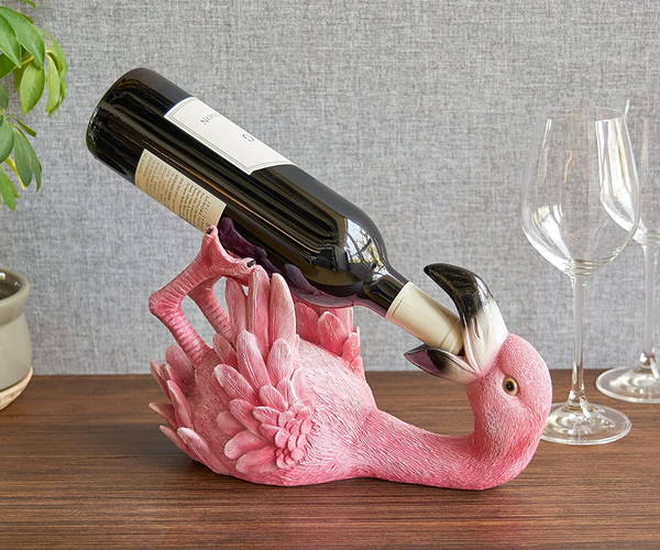 Drunk Flamingo Wine Bottle Holder