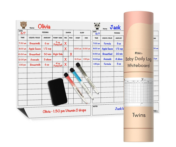 Dry Erase Twin Tracker Chart
