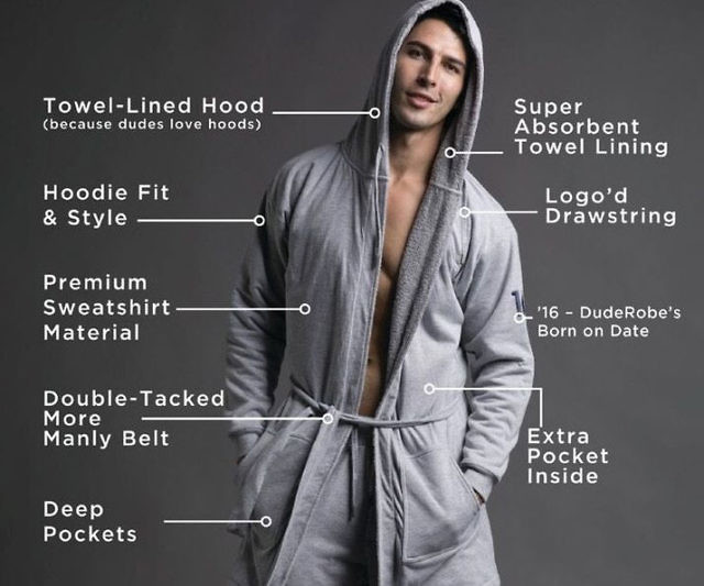 DudeRobe The Ultimate Men's Bath Robe