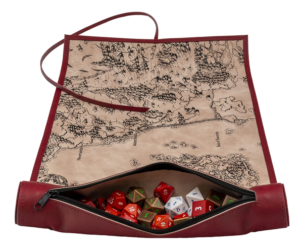 Dungeons and Dragons Map Scroll Dice Holder
