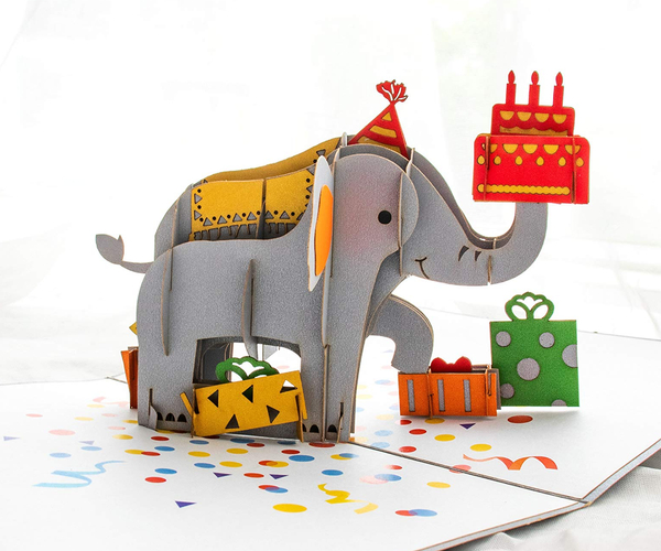 Elephant Pop Up Birthday Card