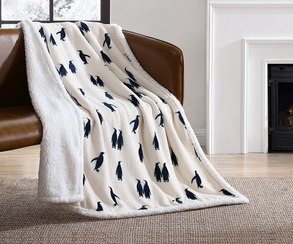 Emperor Penguin Fleece Throw