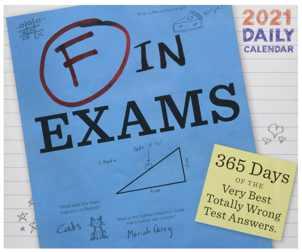 F in Exams Funny Calendar
