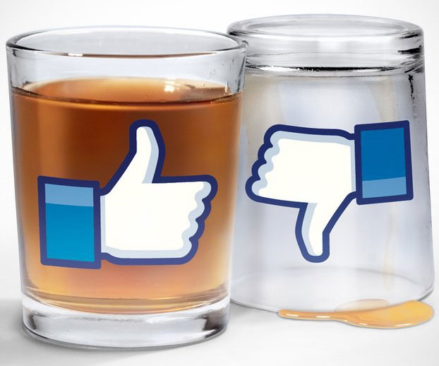Facebook Like Shot Glasses