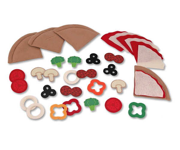 Felt Pizza Maker Pretend Play Set