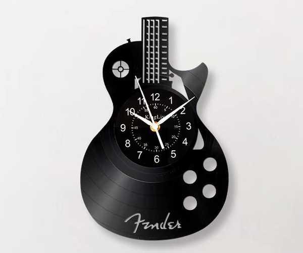 Fender Vinyl Record Clock
