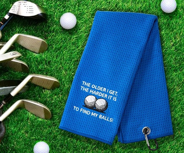 Find My Balls Funny Golf Towel