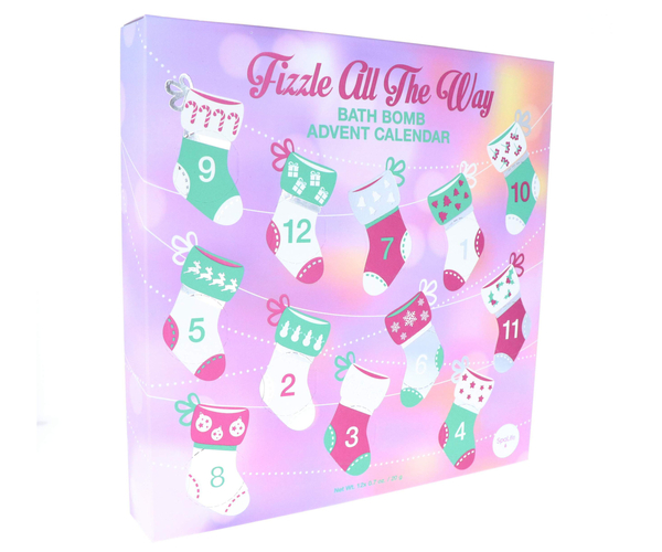 Fizzle All the Way Bath Bomb Advent Calendar