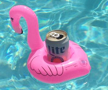 Floating Flamingo Drink Holsters