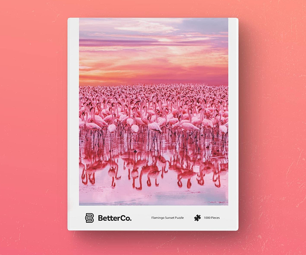 Flamingo Sunset Puzzle