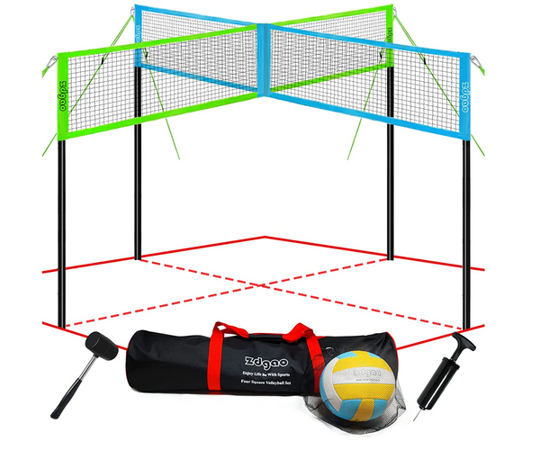 Four Way Volleyball Lawn Game